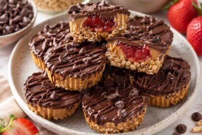 Thumbnail for No-Bake Chocolate Peanut Butter Crunch Cups