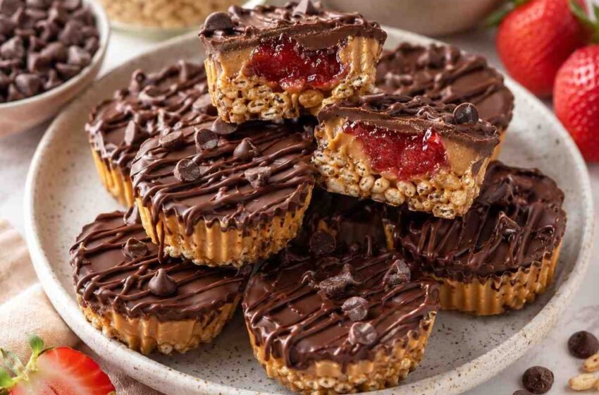No-Bake Chocolate Peanut Butter Crunch Cups