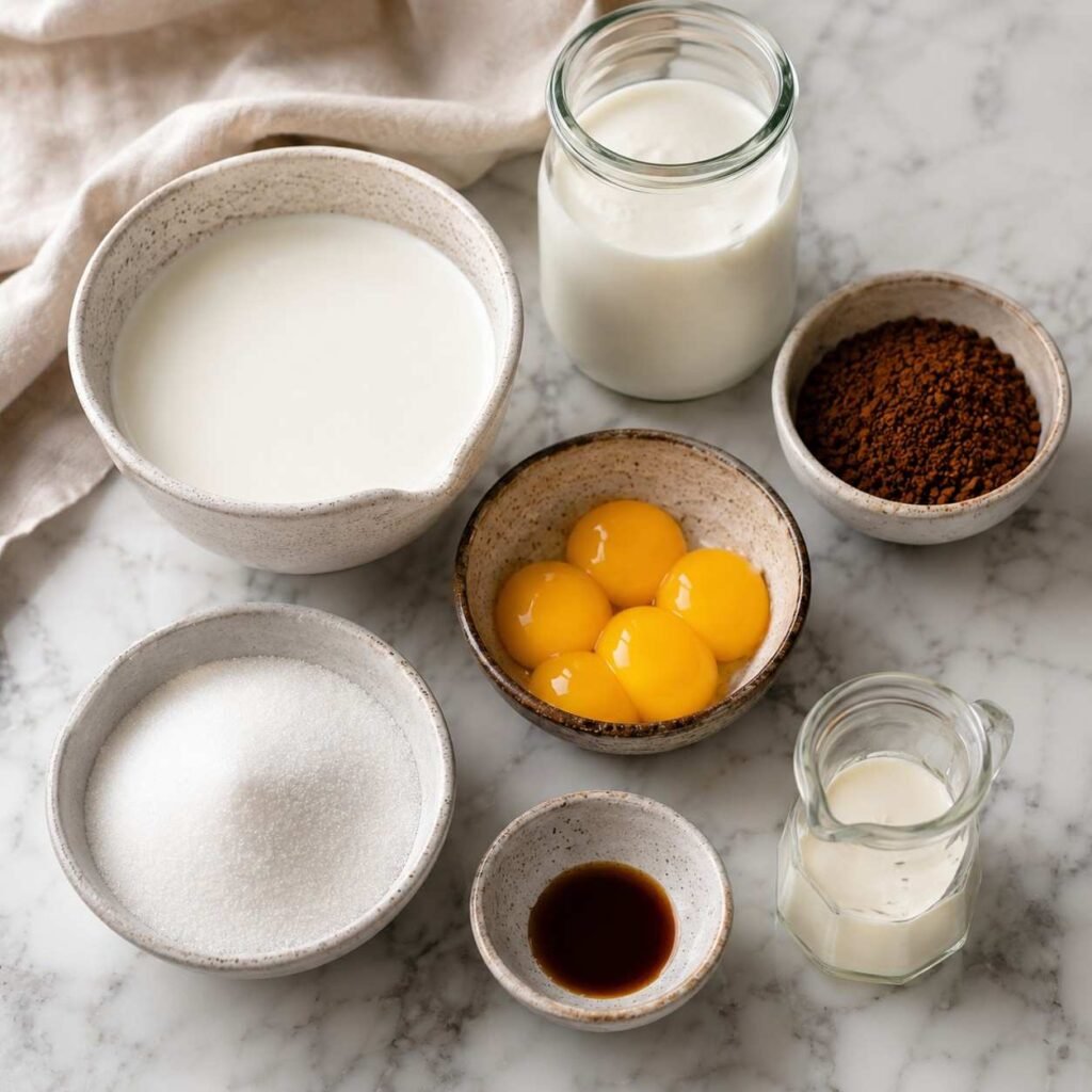 Coffee Ice Cream ingredients