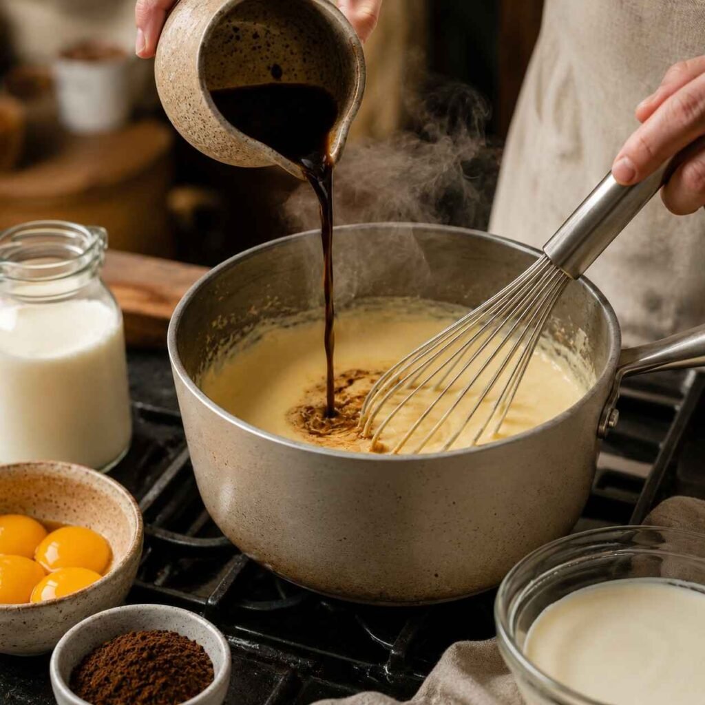 Coffee Ice Cream prep