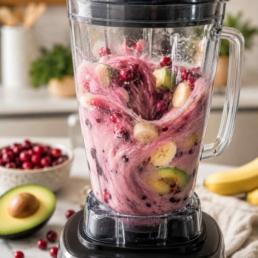 Cranberry Vanilla Protein Smoothie blend
