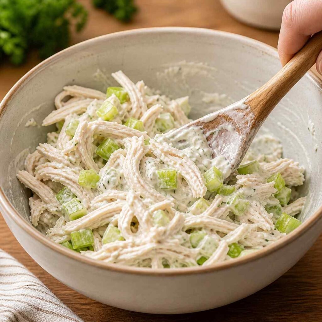 Creamy Chicken Salad prep