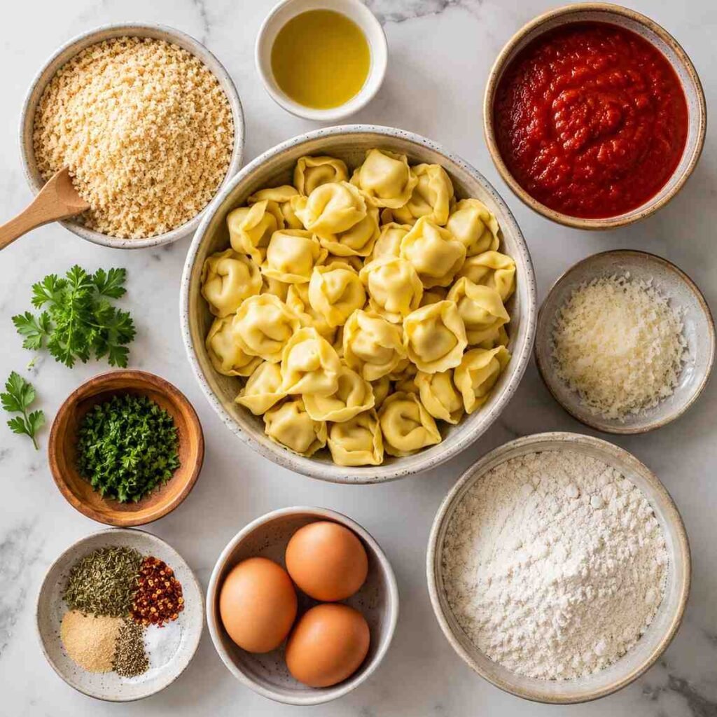 Crispy Baked Tortellini Bites ingredients