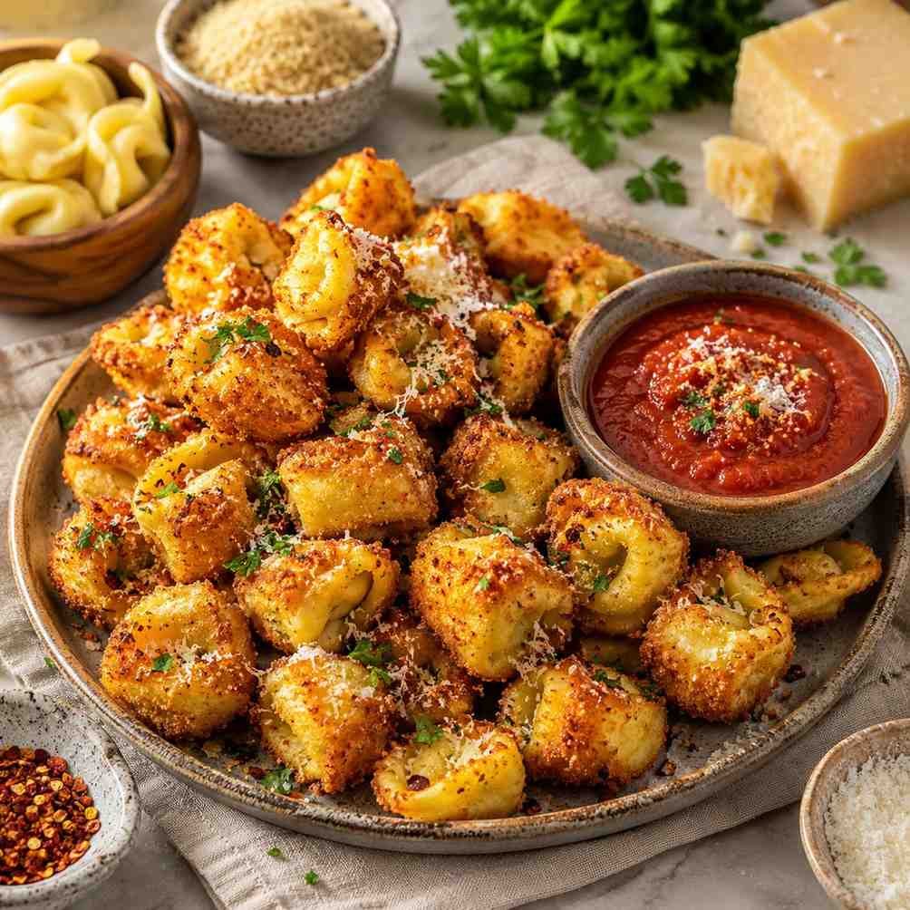 Crispy Baked Tortellini Bites