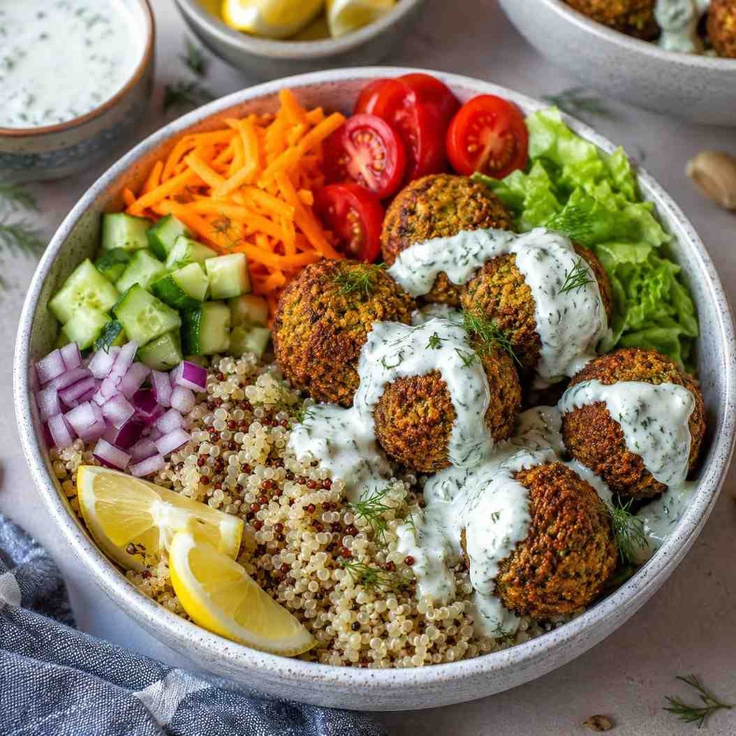 Crispy Falafel Bowls