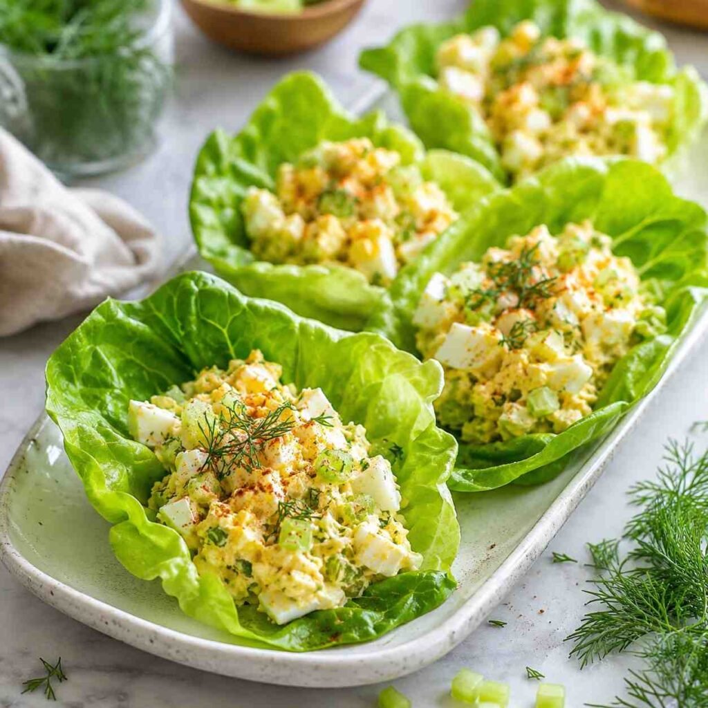 Egg Salad Lettuce Wraps