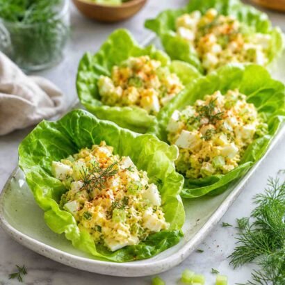 Egg Salad Lettuce Wraps