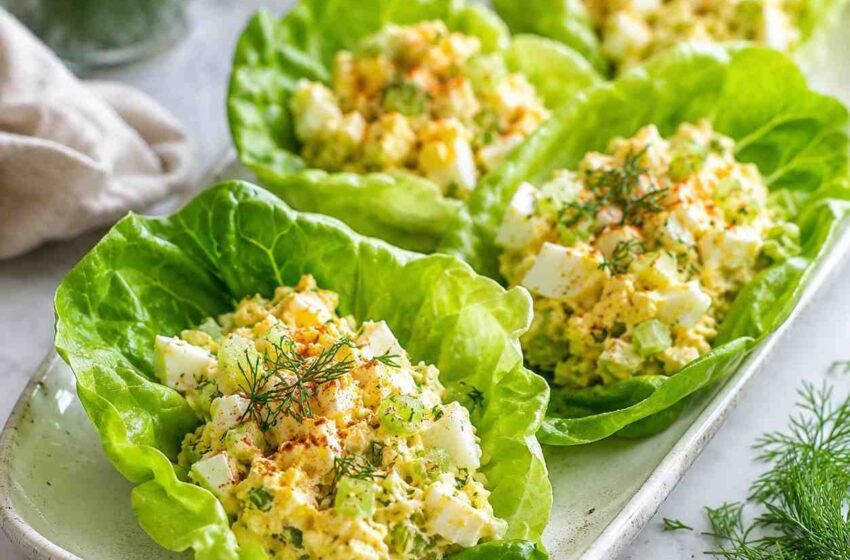 Egg Salad Lettuce Wraps