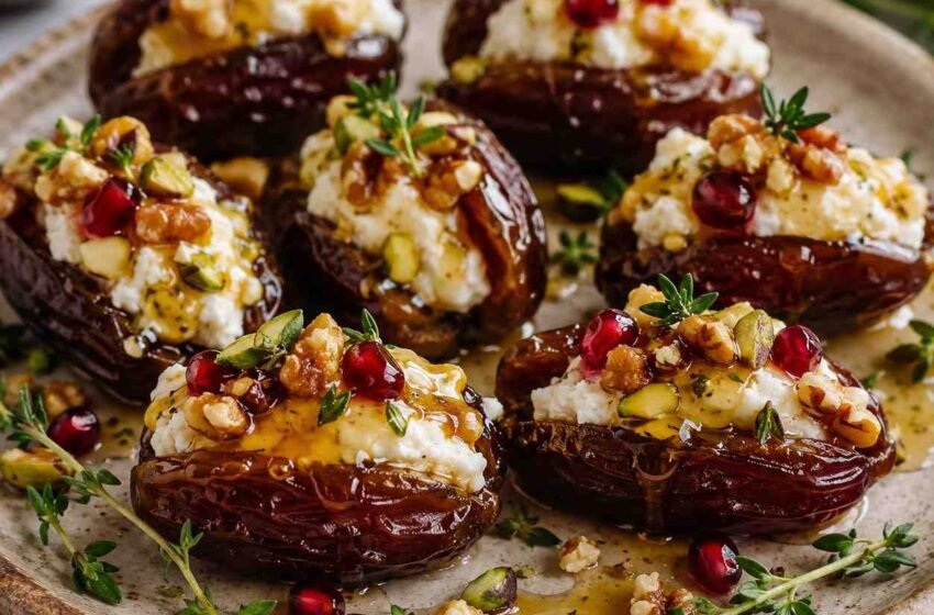 Goat Cheese Stuffed Dates