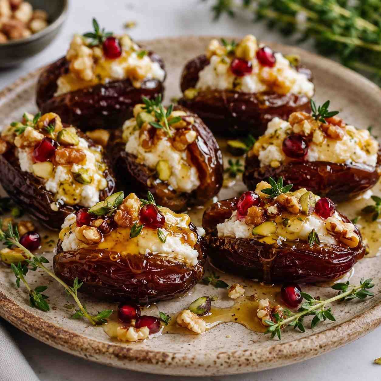 Goat Cheese Stuffed Dates