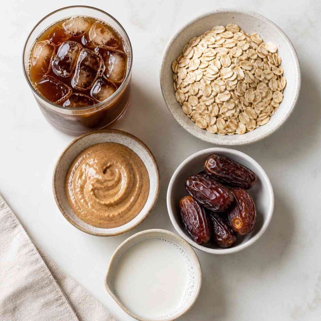 Iced Coffee Breakfast Smoothie ingredients