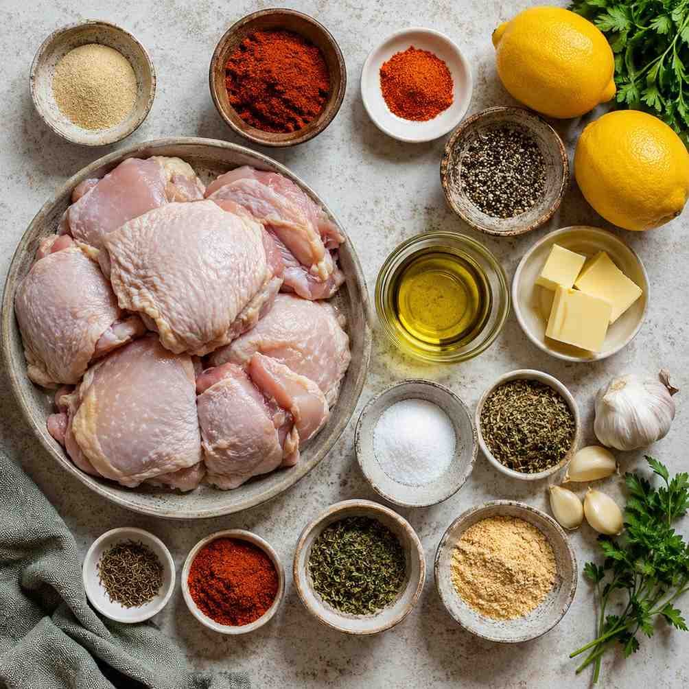 Juicy Cajun Chicken ingredients