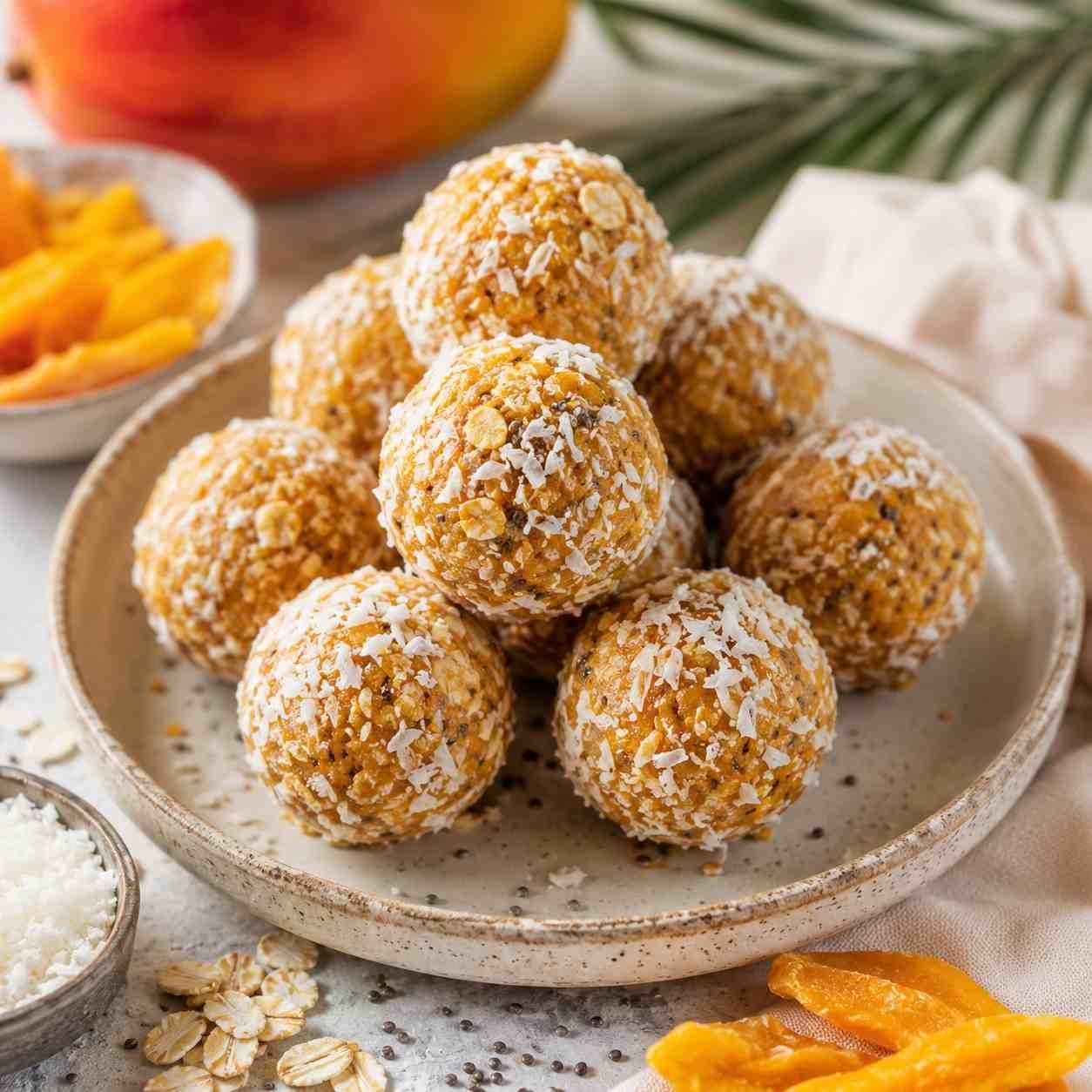 Mango Coconut Energy Balls