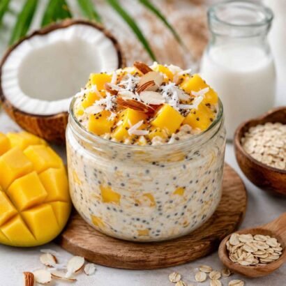 Mango Coconut Overnight Oats