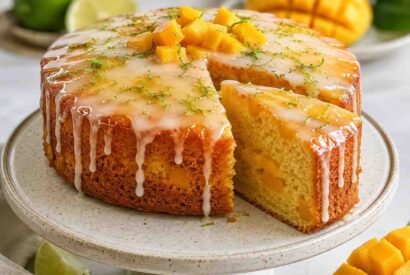 Thumbnail for Tropical Mango Lime Cake with Citrus Glaze