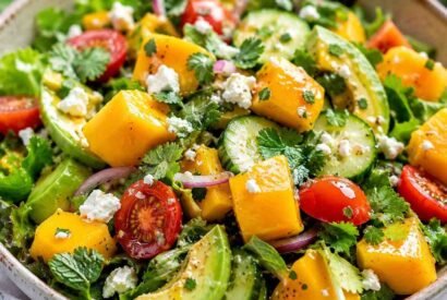 Thumbnail for Easy Tropical Mango Avocado Salad for Summer Gatherings