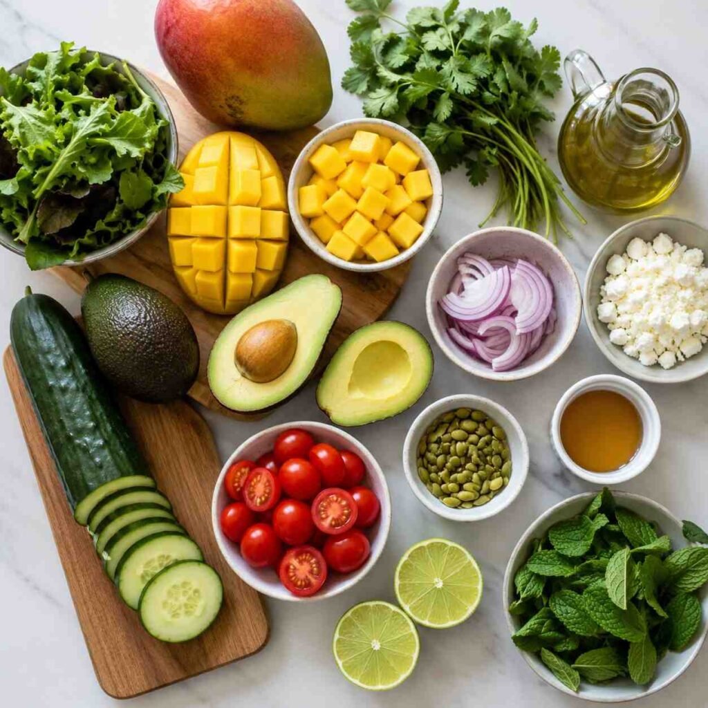Mango Salad ingredients