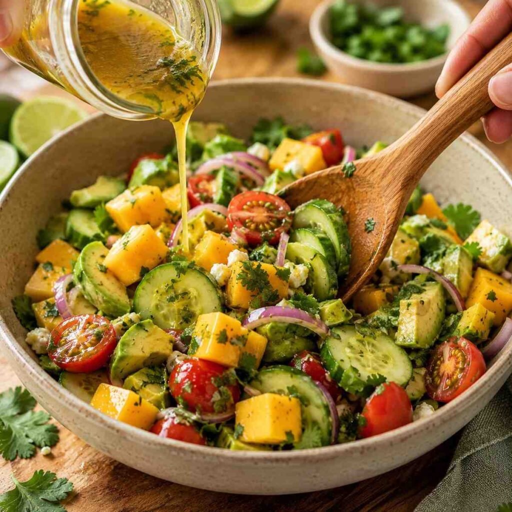 Mango Salad prep