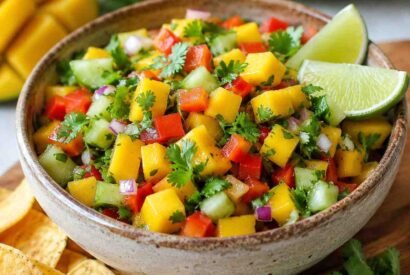 Thumbnail for Fresh Mango Salsa Recipe with Lime and Cilantro