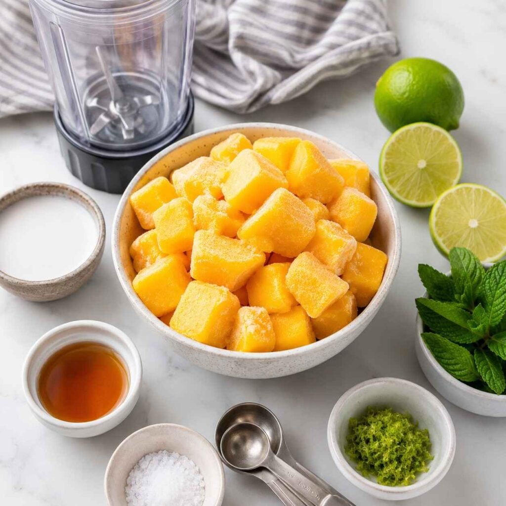 Mango Sorbet ingredients