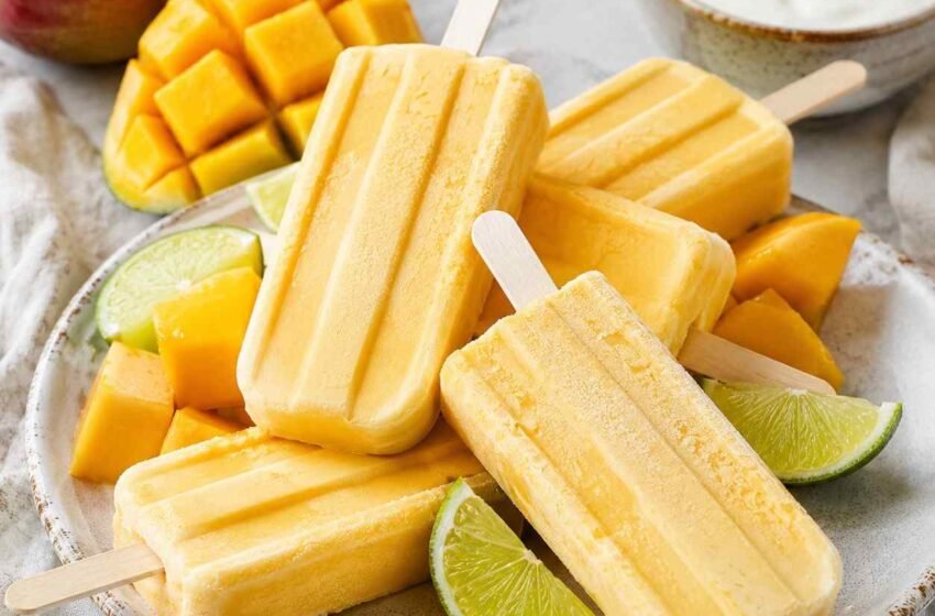 Mango Yogurt Popsicle