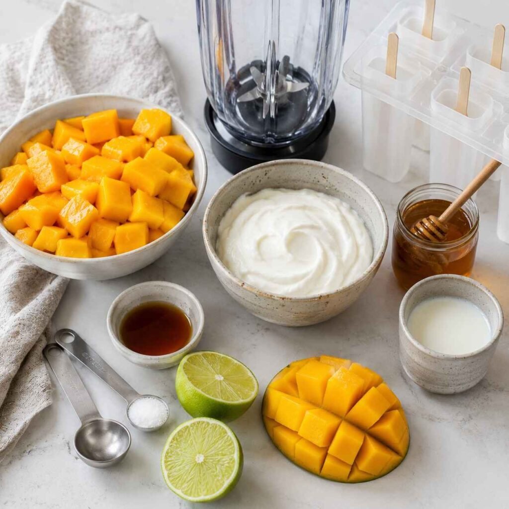 Mango Yogurt Popsicle ingredients