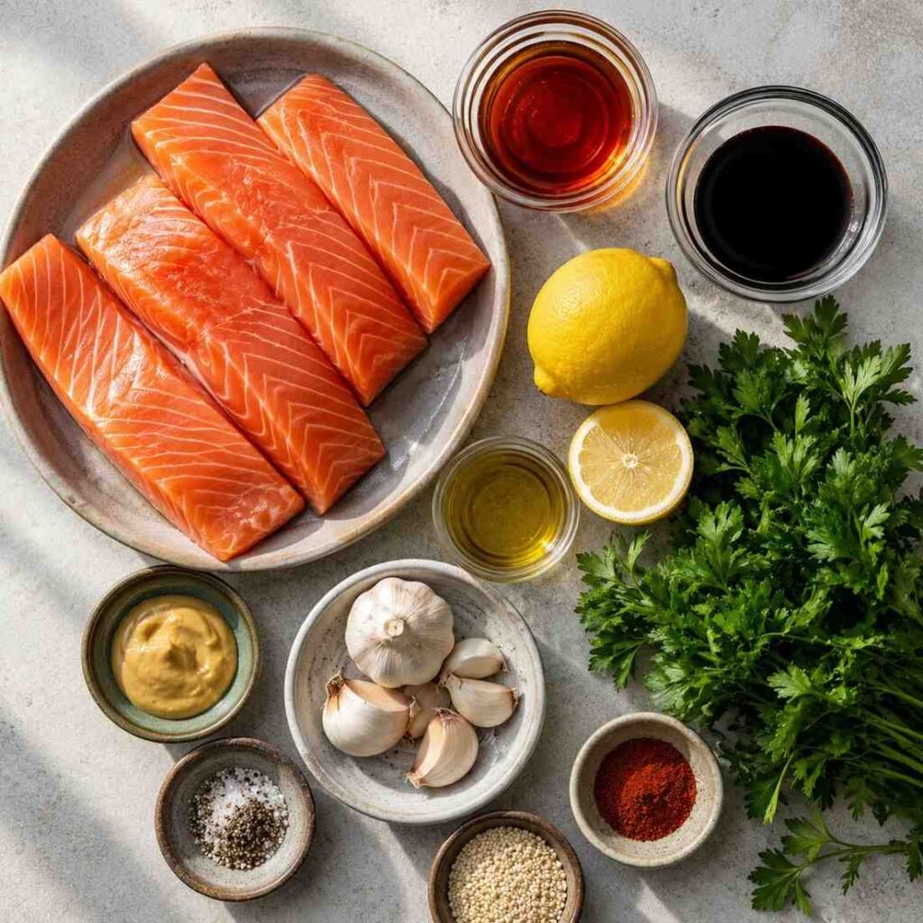 Maple Glazed Salmon ingredients
