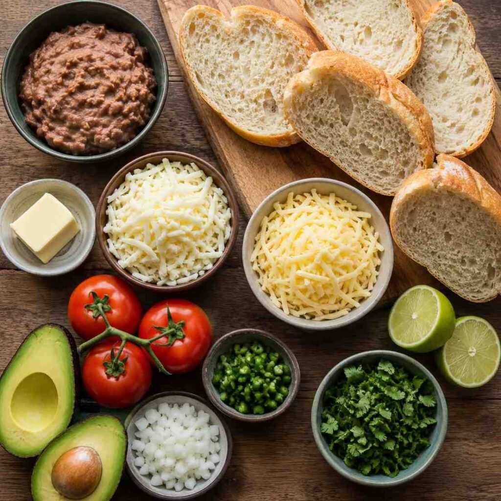 Molletes ingredients