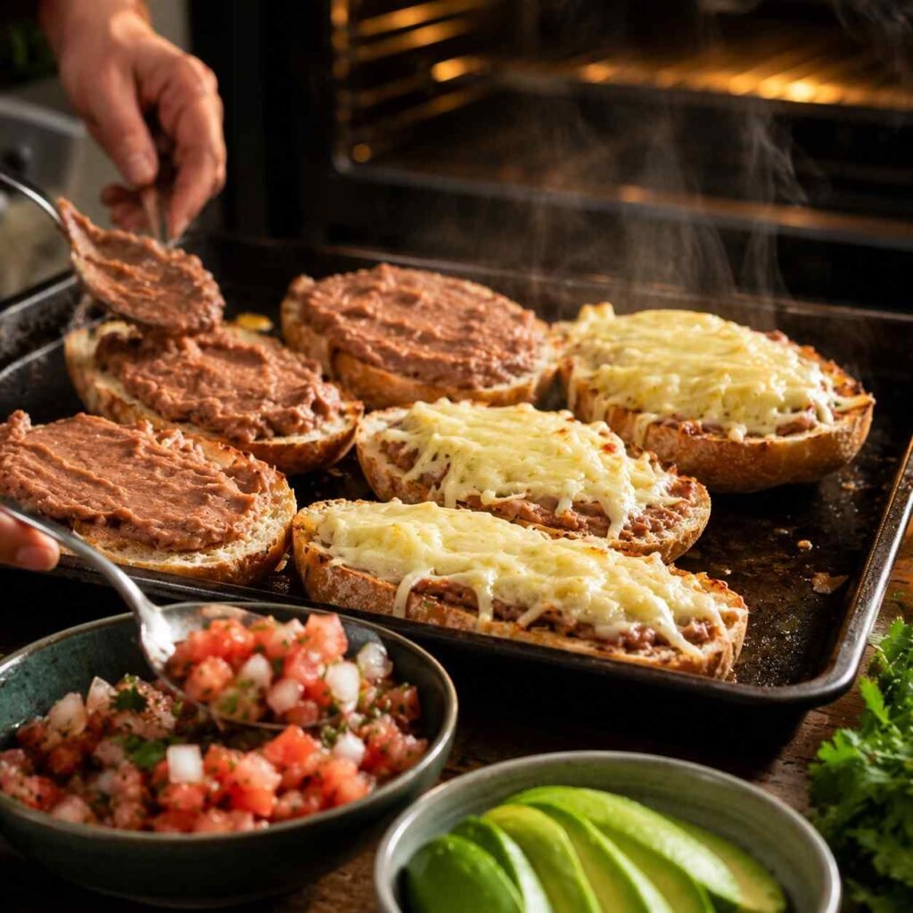 Molletes prep
