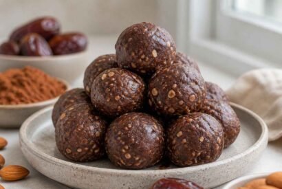 Thumbnail for Healthy No Bake Brownie Bites with Dates and Nuts