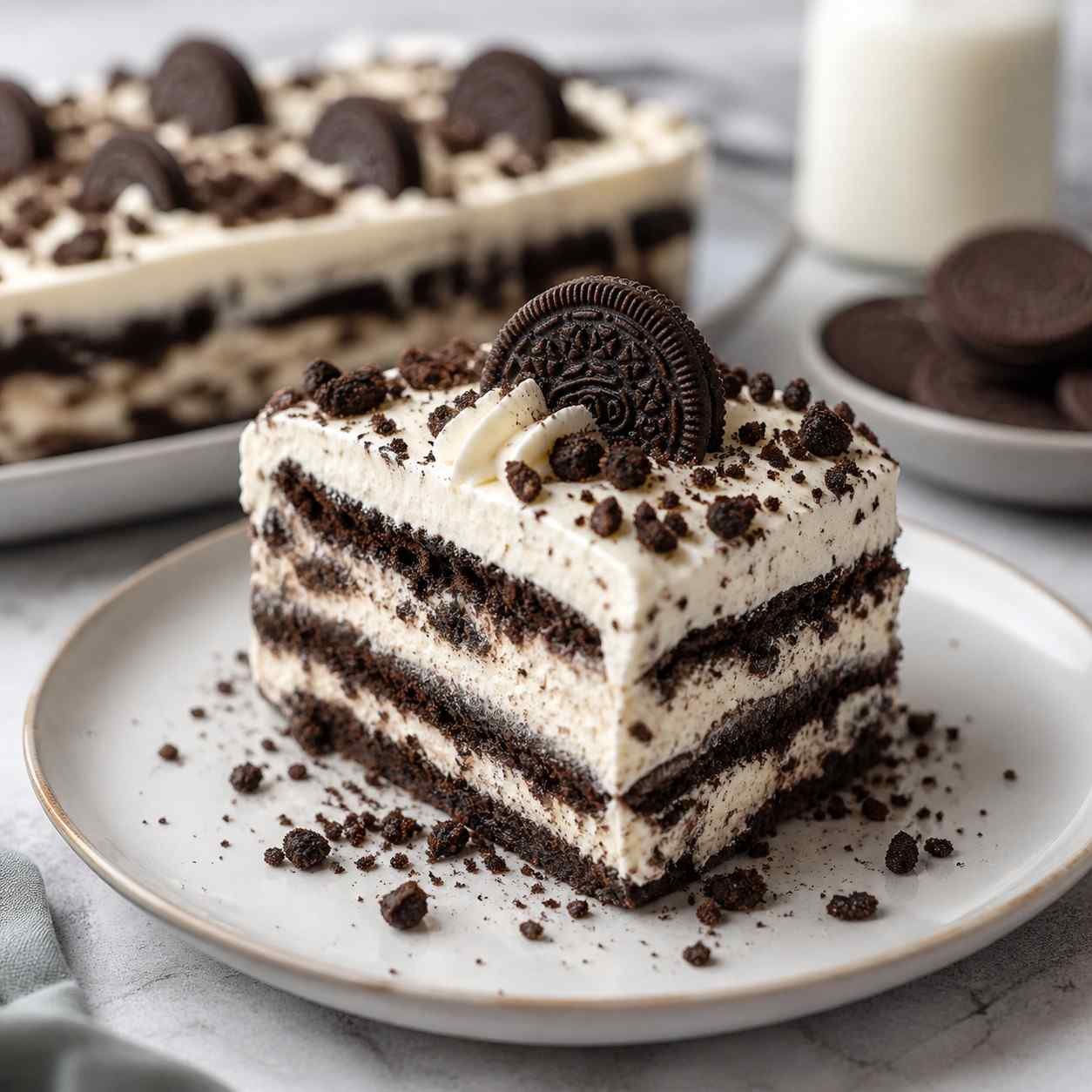 No-Bake Oreo Icebox Cake