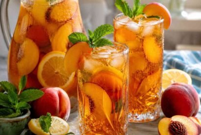 Thumbnail for Peach Iced Tea Recipe with Fresh Summer Peaches
