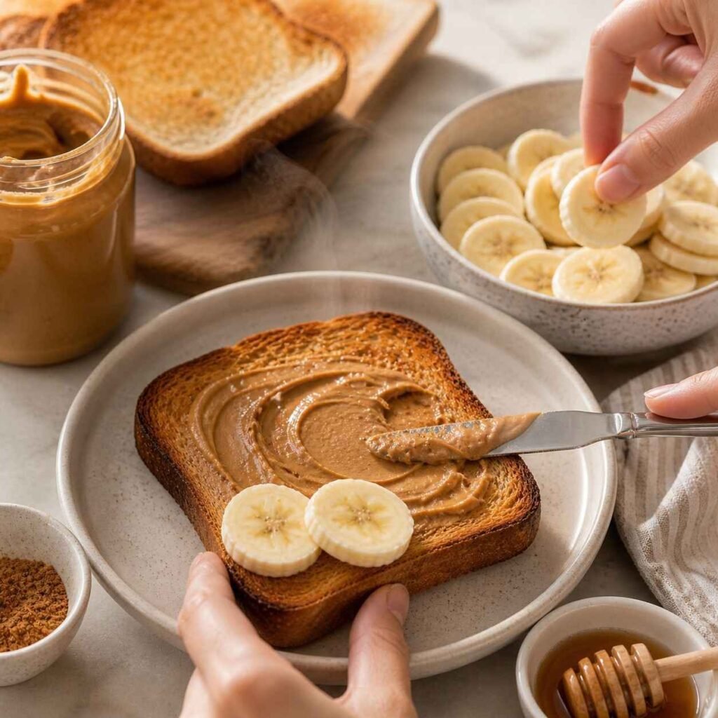 Peanut Butter Toast prep