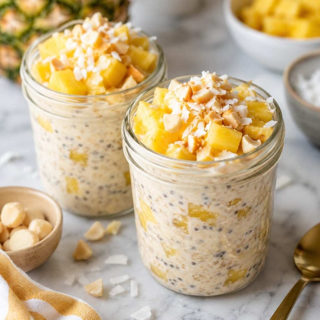 Pineapple Coconut Overnight Oats