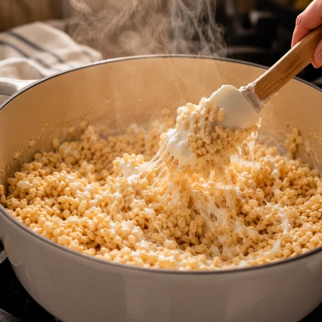 Rice Krispie Treats prep