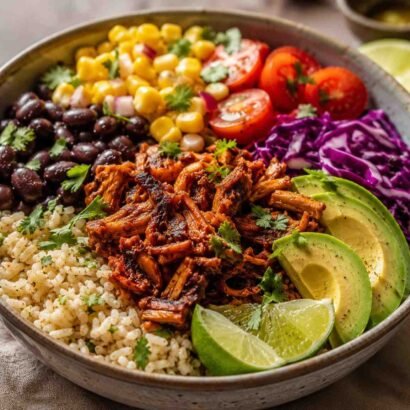 Smoky Jerk Jackfruit Burrito Bowl