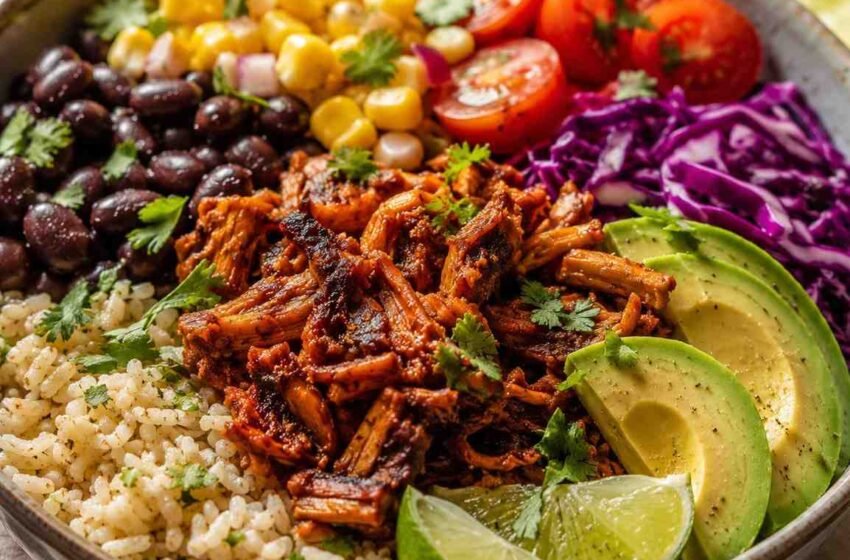 Smoky Jerk Jackfruit Burrito Bowl