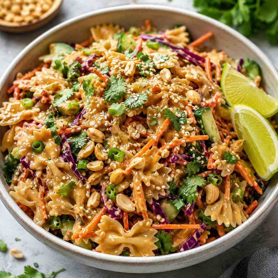 Spicy Thai Peanut Pasta Salad