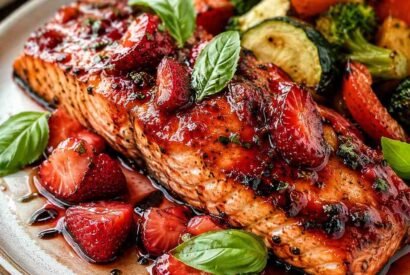 Thumbnail for Strawberry Balsamic Glazed Salmon