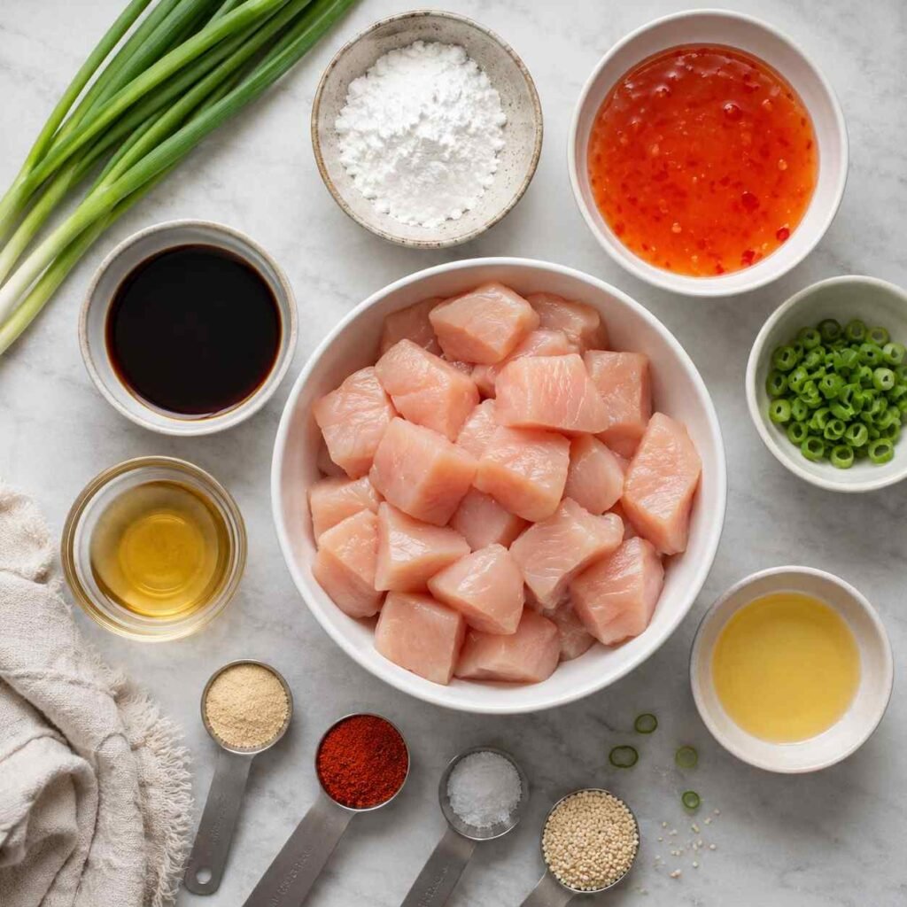 Sweet Chili Chicken Bites ingredients