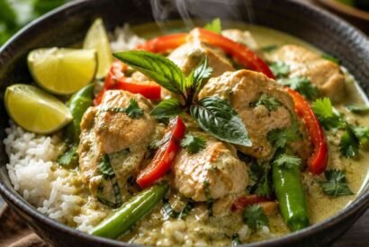 Thumbnail for Creamy Thai Green Curry Chicken Thighs