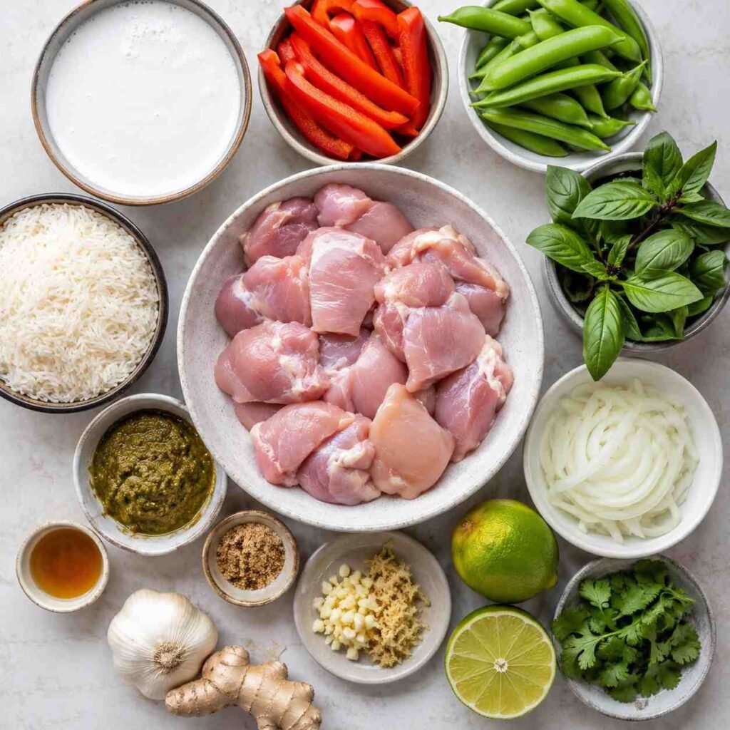 Thai Green Curry Chicken Thighs ingredients