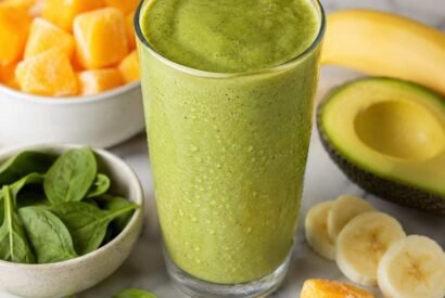 Thumbnail for Healthy Mango Spinach Breakfast Smoothie