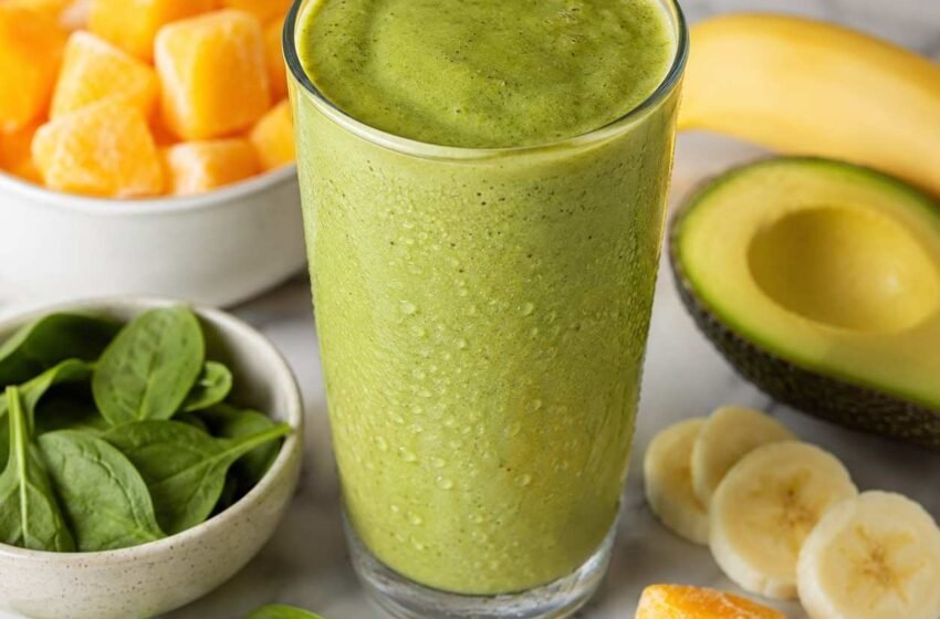 Tropical Mango Spinach Smoothie