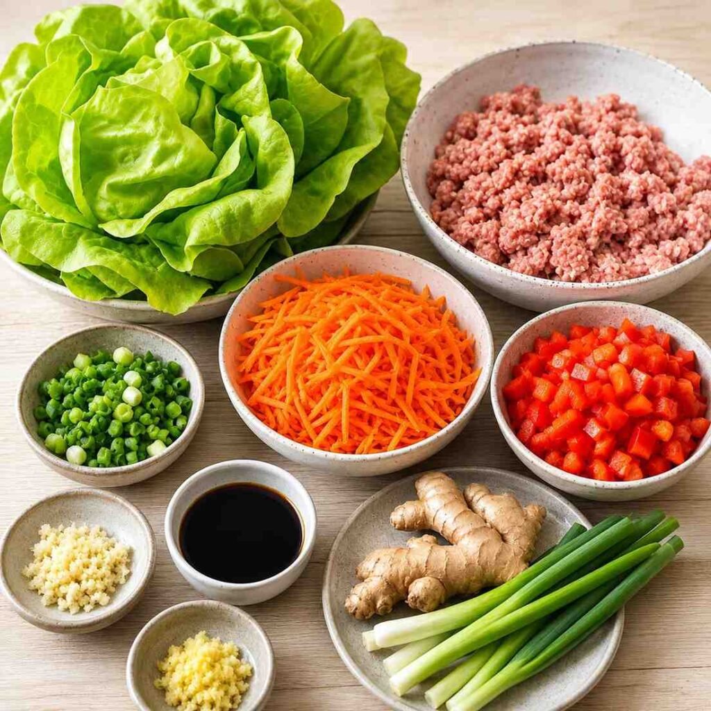 Turkey Lettuce Wraps ingredients