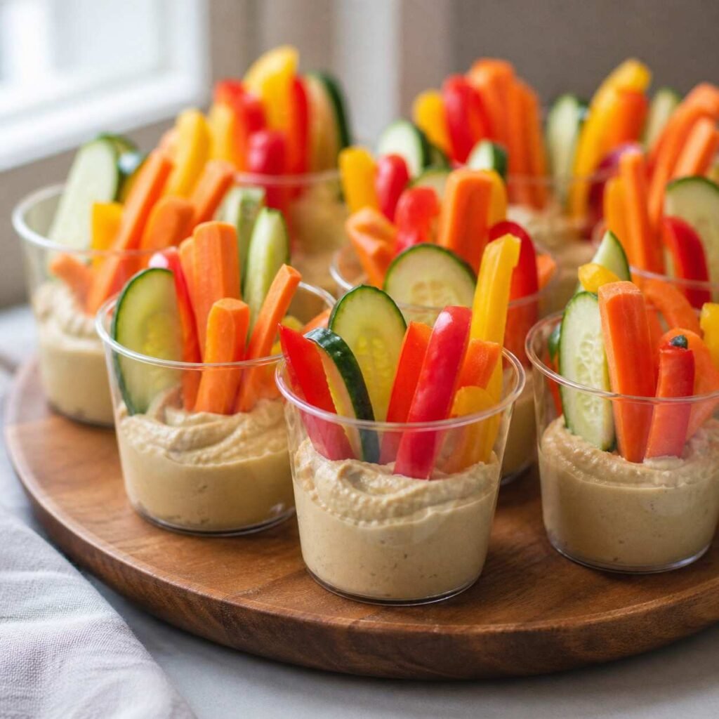 Veggie and Hummus Cups