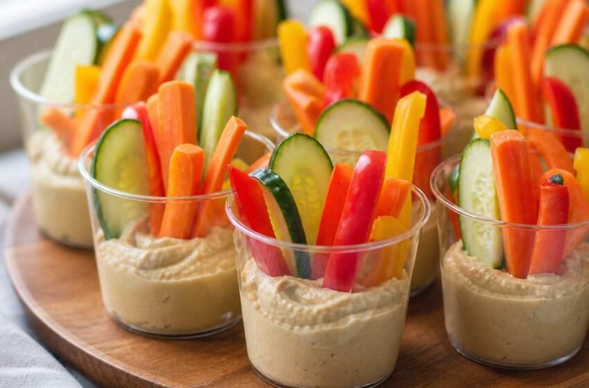 Veggie and Hummus Cups