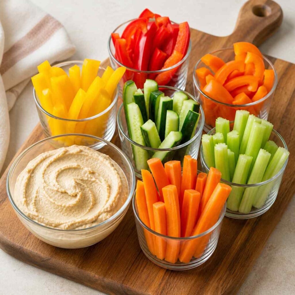 Veggie and Hummus Cups ingredients