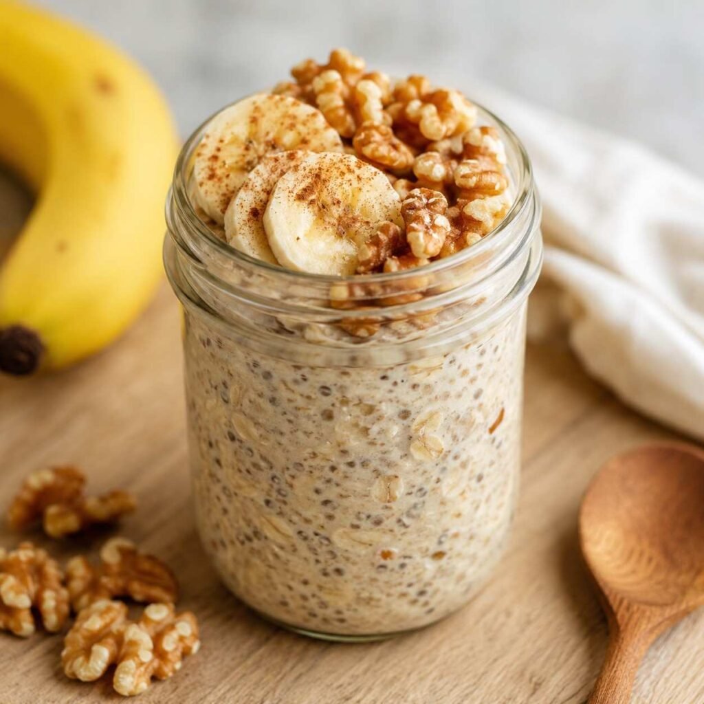 Banana Bread Overnight Oats