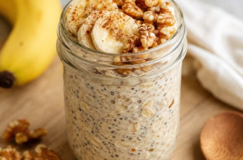Banana Bread Overnight Oats